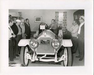 Josiah K. Lilly III in 1915 Stutz Bearcat, 1965 courtesy of Heritage Museums & Gardens archive